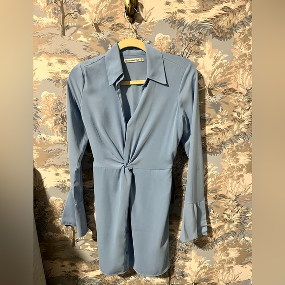 Abercrombie & Fitch Dresses & Skirts - Abercrombie blue long sleeve shirt dress